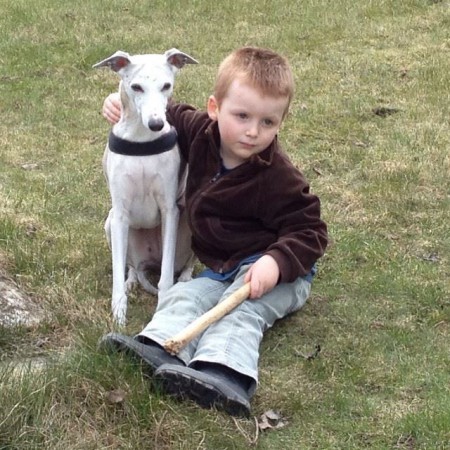 Raja och Felix, våren 2015